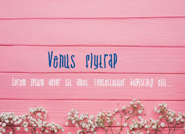 Venus flytrap  & the bug example